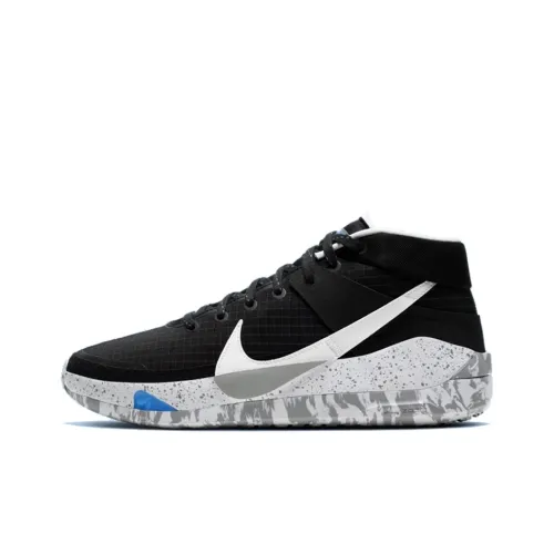 Nike KD 13 EP MID Топ Баскетбольные кроссовки Унисекс Черный белый