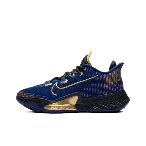 Nike Air Zoom BB NXT Low Топ Баскетбольные кроссовки Мужской Синий Золото