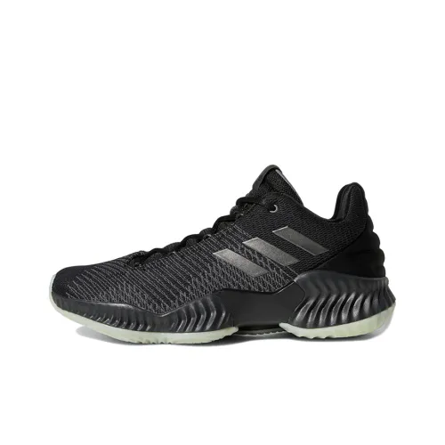 Adidas Pro Bounce 2018 Low Амортизаторы Shock противоскользящие низкий топ баскетбольные кроссовки мужской угольно-черный