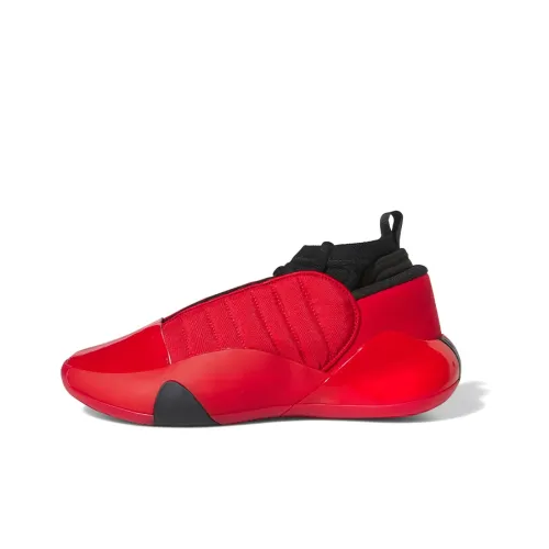 Adidas Harden Vol.7 Harden Vol. 7 MID Баскетбольные кроссовки Топ Унисекс Красный Черный