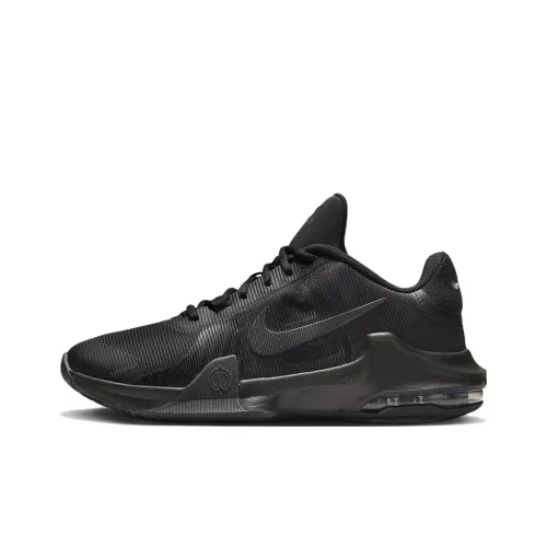 Nike Air Max IMPACT 4 Low Топ Баскетбольные кроссовки для игры Мужской Черный