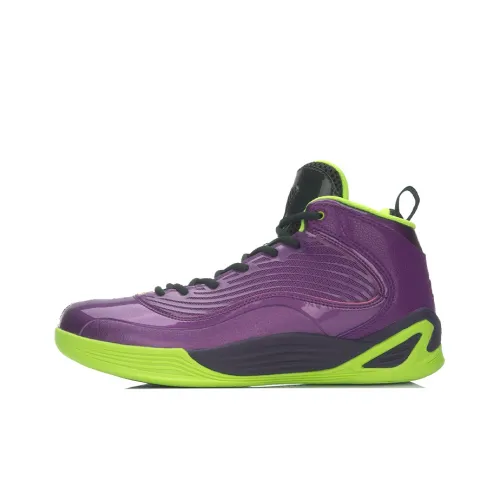 Лайнер Killer Whale II MID Баскетбольные Кроссовки Унисекс Фиолетовый Зеленый