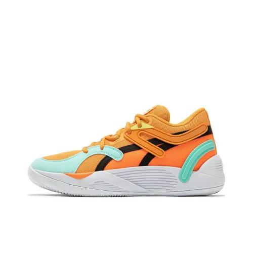 PUMA Trc Blaze Корт Низ Прочный Устойчивый к истиранию Низкий Топ Баскетбольные кроссовки Мужской Оранжевый