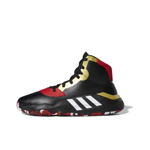 Adidas Pro Bounce Madness 2019 Нескользящий Легкий MID Баскетбольные кроссовки Мужской Черный Золотой Красный