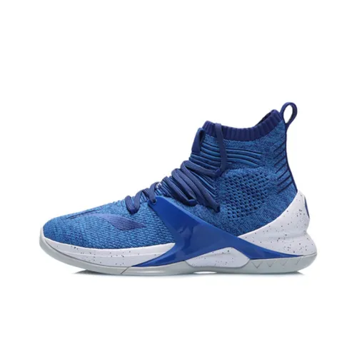 Подкладка Blockade противоскользящие амортизаторы высокие баскетбольные кроссовки мужские цвет бурно-синий