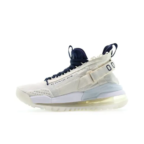 Jordan Proto Max 720 Амортизация Легкий MID Топ Баскетбольные кроссовки Мужской Белый