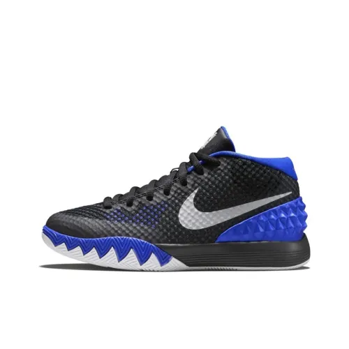 Nike Kyrie 1 Duke Brotherhood Slip-resistant Lightweight MID Баскетбольные кроссовки Мужские Black Blue
