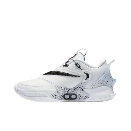 Nike Adapt bb 2,0 GC Устойчивый к истиранию Дышащие Низкие Баскетбольные кроссовки Мужские Белый Черный