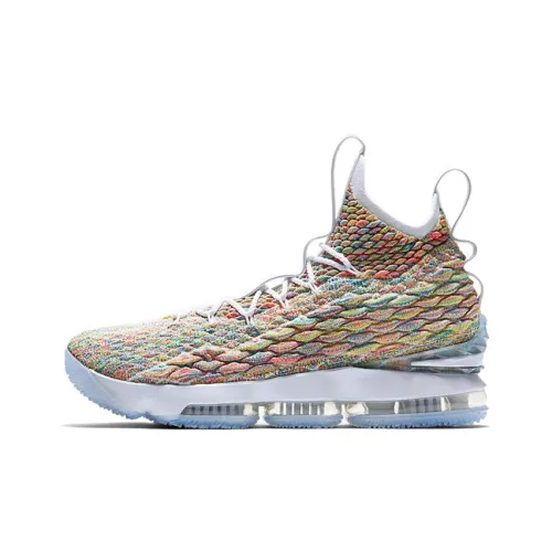 Nike Lebron 15 'Fruity Pebbles' Амортизаторы Shock противоскользящие MID баскетбольные кроссовки мужской многоцветный