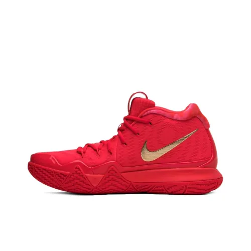 nike Kyrie 4 Red Carpet Kyrie 4 MID Топ Баскетбольные кроссовки для игры Мужской Красный бархат