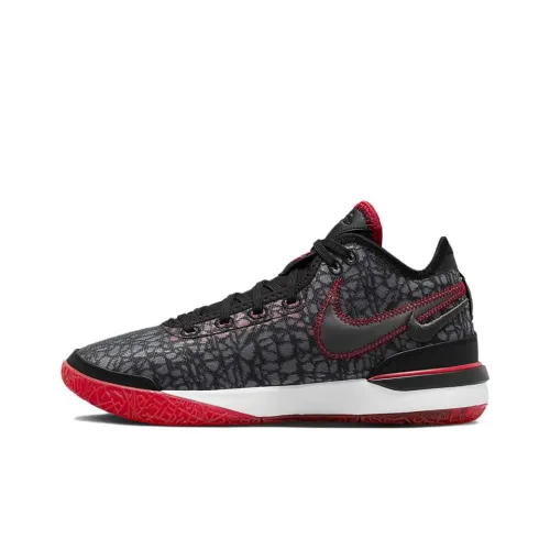 Nike LeBron NXXT Gen Брауни Gen Джеймс Zoom EP Low Топ Баскетбольные кроссовки Мужской Черный Красный Азиатская Версия