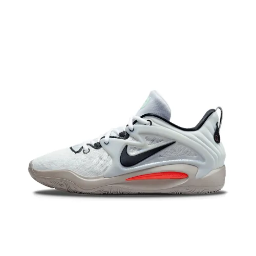 Nike KD 15 Цвет KD EP 15 Low Топ Баскетбольные кроссовки для игры Унисекс Белый Серый Азиатская Версия
