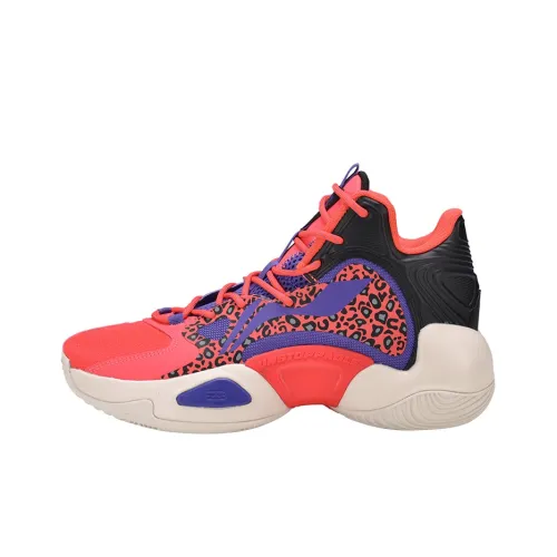 Лайнер Power 6 V2 Амортизация Поддержка Верх MID Баскетбольные Кроссовки Мужские Красный Черный Фиолетовый