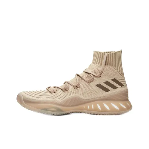 Adidas Crazy Explosive 2017 Performance PRIMEKNIT Slip-resistant Lightweight MID Basketball Shoes Men's Earth Yellow