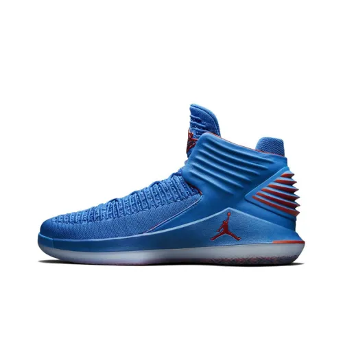 Jordan Air Джордан 32 Russell Westbrook OKC Russell Westbrook Thunder MID Баскетбольные кроссовки Мужской Синий