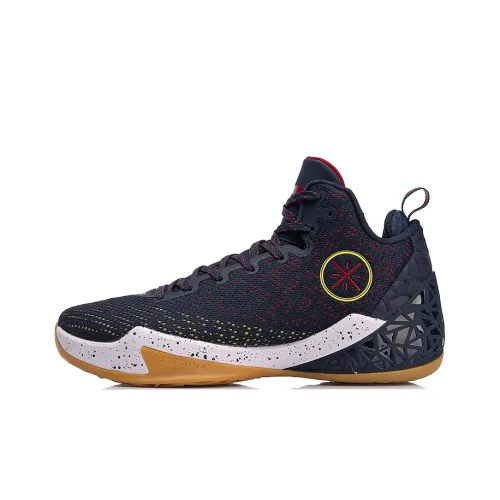 Подкладка Wade Fission 4 амортизаторы баскетбольные кроссовки Mid Top унисекс синий красный