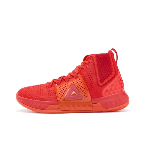 PEAK Spark 3 High Топ Баскетбольные кроссовки Мужской Красный