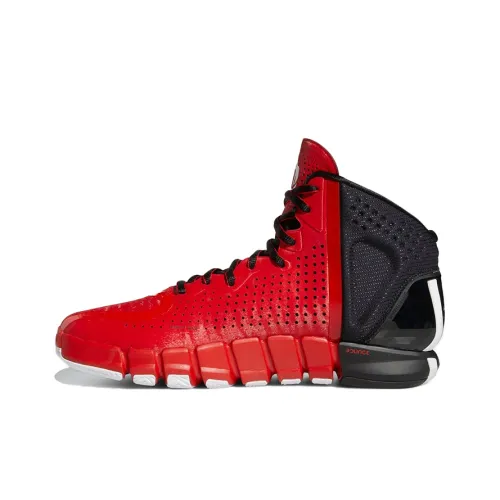 Adidas D Rose 4 Restomod Slip-resistant Abrasion-resistant Lightweight High-top Basketball Shoes Men's Red Black Adidas D Rose 4 Restomod противоскользящие устойчивые к истиранию легкие высокие баскетбольные кроссовки мужские красные черные