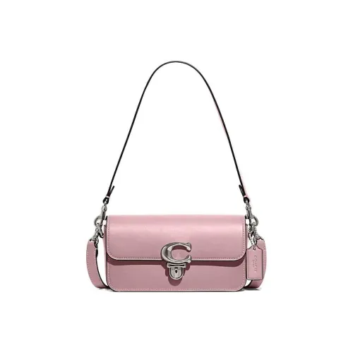 COACH Studio Коровья кожа Багетная сумка Сумка через плечо Женская Фиолетовая