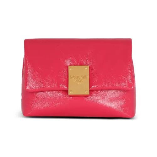 BALMAIN 1945 Телячья кожа Клатч Мини Женский Розовый