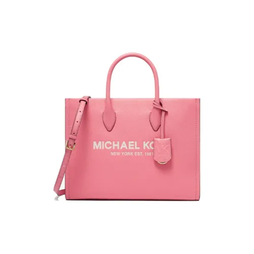 MICHAEL KORS Mirella Кожа Тоут Сумка Сумка для покупок Сумка через плечо Сумка Большая Женская Светло-розовая Красная