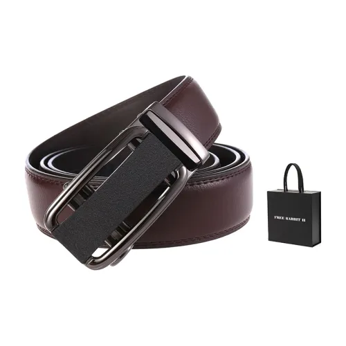 FREE RABBITⅡ New Arrival Matte Автоматический замок Коровья кожа Бизнес кожа ремни для мужчин ширина 3,5 см