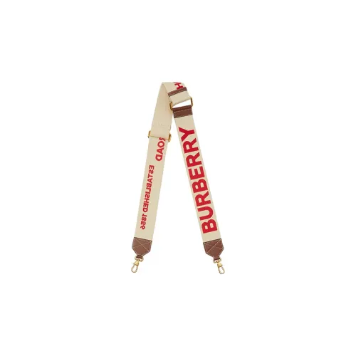 Burberry Horseferry Коровья кожа Текстильный ремень Сумка Ремень Женские Бежевый красный