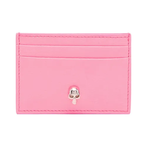 Alexander McQueen Коровья кожа Держатель для карт Женский Розовый