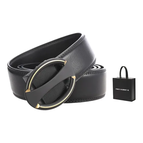 FREE RABBITⅡ New Arrival Коровья кожа Ремень с автоматической застежкой Кожаные ремни Мужской Ширина 3,5 см