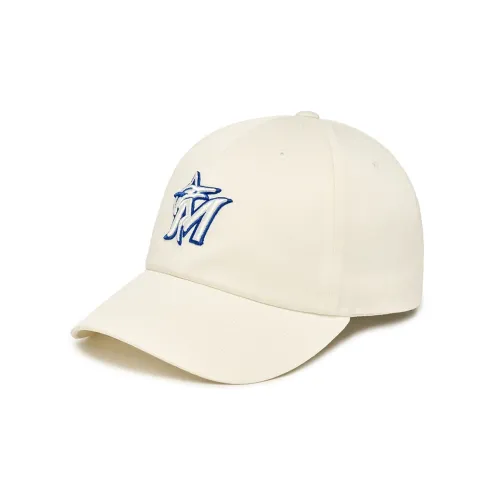 Бейсбольные кепки MLB Base Logo из хлопка унисекс цвет экрю