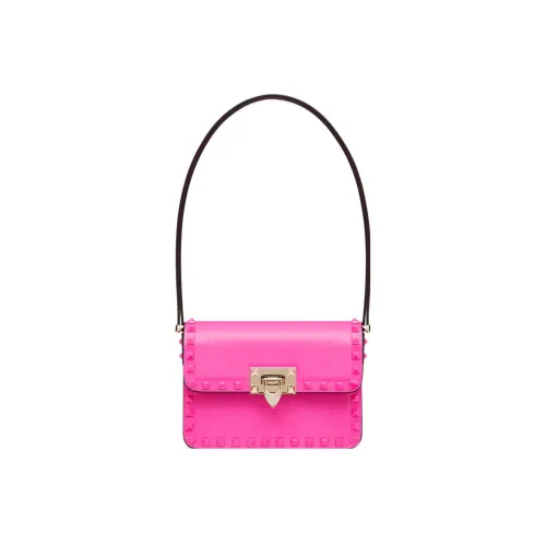 Valentino Rockstud Телячья кожа Сумка через плечо Женская Розовая