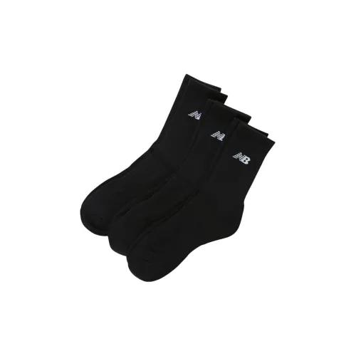 New Balance совместный бренд Черные мужские носки MID до икры