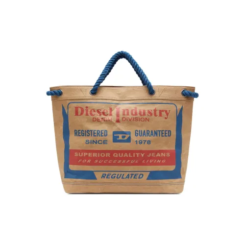 DIESEL Бумага Тоут Сумка Сумка для покупок Сумка Обычная Унисекс Синий Хаки