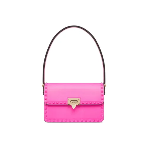 Valentino Rockstud Телячья кожа Сумка через плечо Женская Розовая