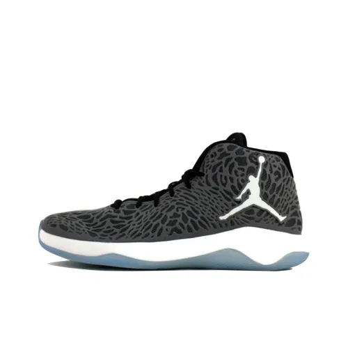 Джордан Ultra Fly Шокаблоки Противоскользящий MID Топ Винтажные баскетбольные кроссовки Мужской Холодный серый