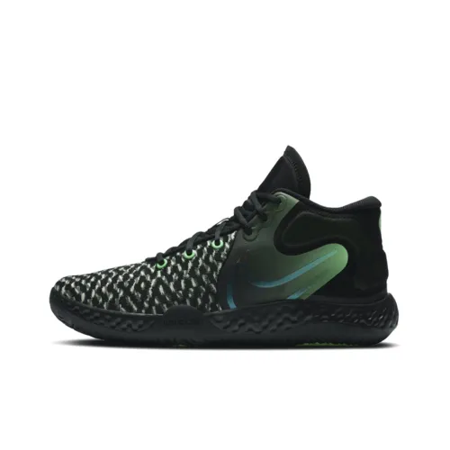 Nike Trey 5 Черный Illusion Green Shock Absorbers Slip-Resistant MID Топ Винтажные Баскетбольные Кроссовки Мужские Черный Зеленый