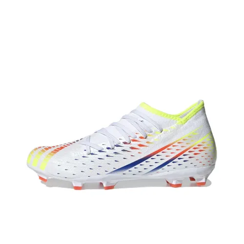 Adidas Predator Edge.3 Природная трава Устойчивость к истиранию Покрытие Легкие Футбольные бутсы Белый Желтый
