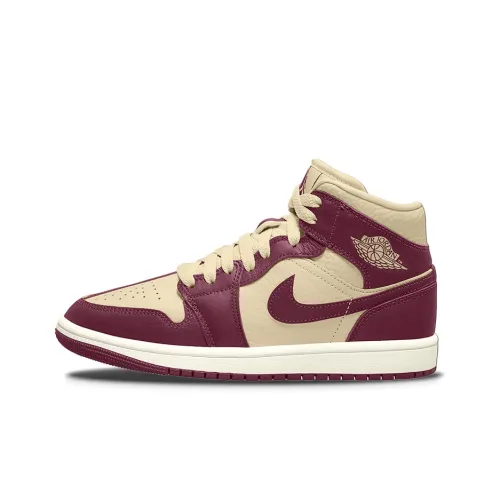 Jordan Air Jordan 1 MID Split Амортизирующий Противоскользящий Устойчивый к истиранию Высокий Топ