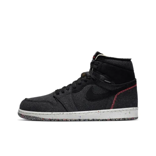 Jordan Air Jordan 1 Crater High Zoom Crater High Топ Винтажные баскетбольные кроссовки Унисекс Темно-серый