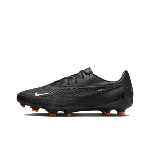 Nike Phantom GX Academy MG MULTI Ground Искусственный Шипы Амортизаторы Slip-resistant Футбольные бутсы Унисекс Черный Оранжевый
