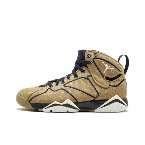 Jordan Air JORDAN 7 Ретро J2K Filbert Противоскользящие Высокие Топы Винтажные Баскетбольные Кроссовки Мужские Земляной Желтый