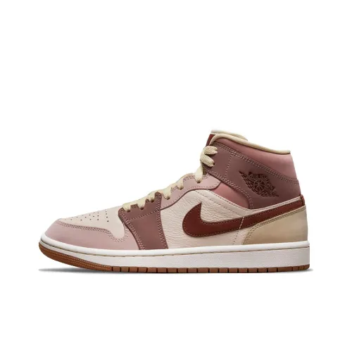 Jordan Air Jordan 1 Винтажные баскетбольные кроссовки MID Топ Женские