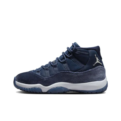 Jordan Air Jordan 11 Retro 'Midnight Blue' Высокие Баскетбольные Кроссовки Женские Midnight Blue