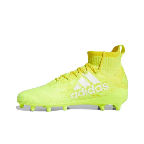 Adidas Adizero Primeknit Cleats IC IN Противоскользящие футбольные бутсы Мужские Желто-белые
