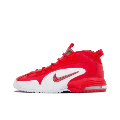 Nike Air Max Penny Rival Pack MID Топ Винтажные Баскетбольные Кроссовки Унисекс Красный Белый