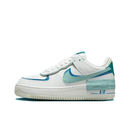 Nike Air FORCE 1 Shadow Slip-on Устойчивые к истиранию Низкие Скейтбординг Кроссовки Женские Белый Зеленый