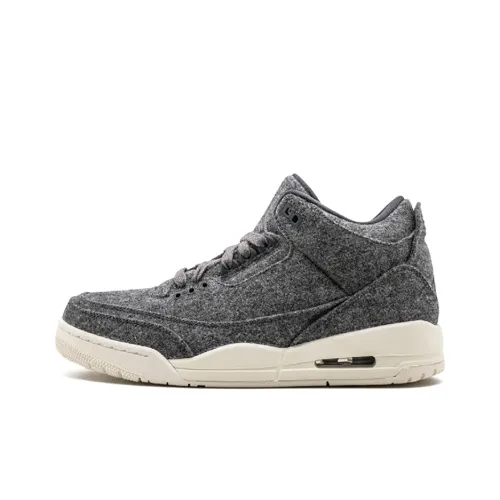 Jordan Air Jordan 3 Retro Wool MID Top Vintage Баскетбольные Кроссовки Мужские Серые