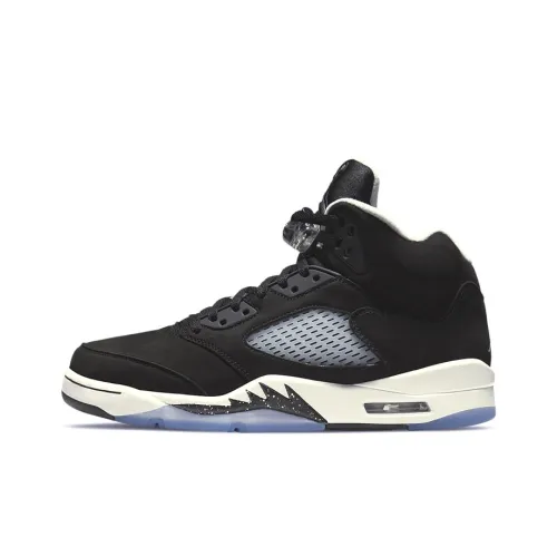 Jordan Air Jordan 5 Retro 'Moonlight' Mid Топ Винтажные Баскетбольные Кроссовки Мужские Черный Белый Выпуск 2021