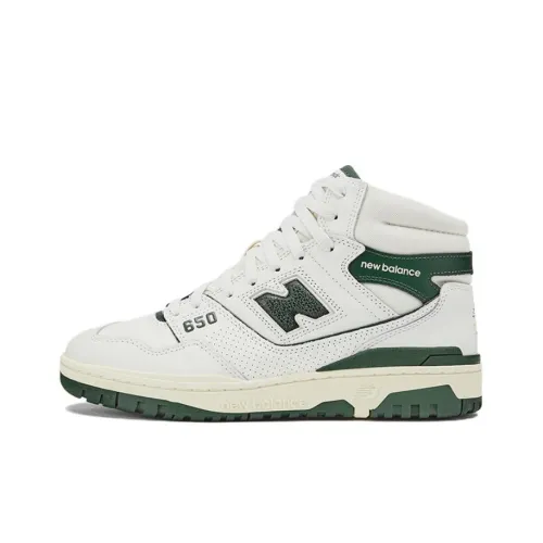 AIME LEON DORE x New Balance NB 650 High Топ Винтажные Баскетбольные Кроссовки Унисекс Белый Зеленый