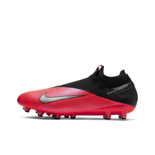 Nike Phantom Vision AG Artificial Grass Slip-Resistant Football Cleats Unisex Red Найк Phantom Vision AG Искусственная трава Противоскользящие футбольные бутсы Унисекс Красный